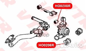 Сайлентблок цапфы нижний (передний) 52365S5A02