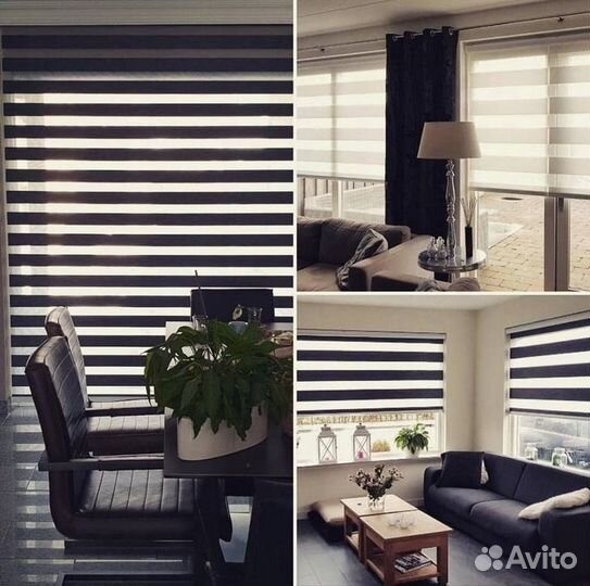 Рулонные шторы, Зебра (День-ночь)на окна