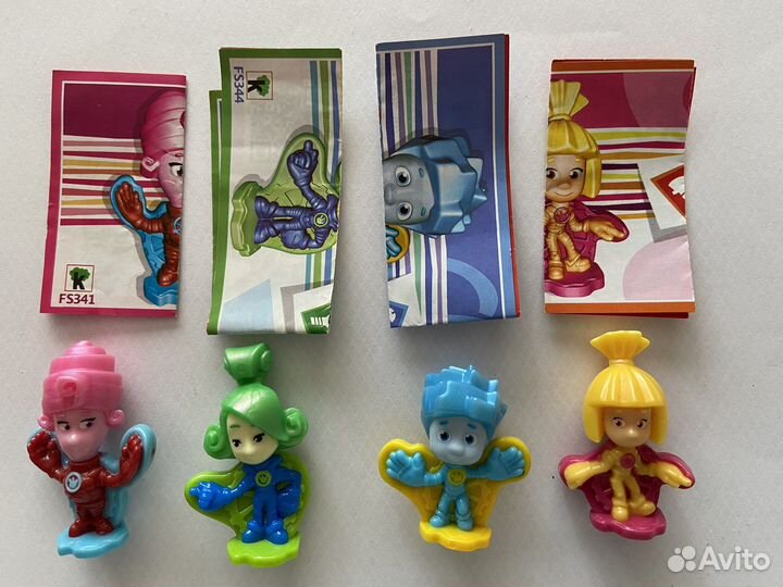 Комплект Фиксиков из шоколадных яиц