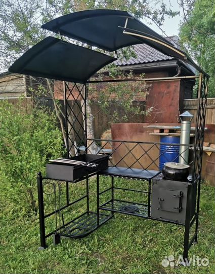 Мангал с печью от производителя