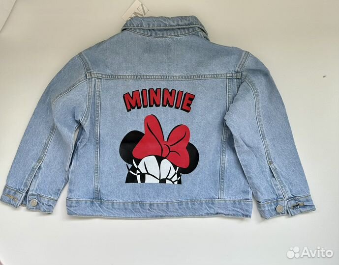 Джинсовая куртка для девочки zara minnie
