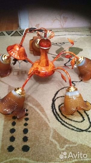 Люстра потолочная бу