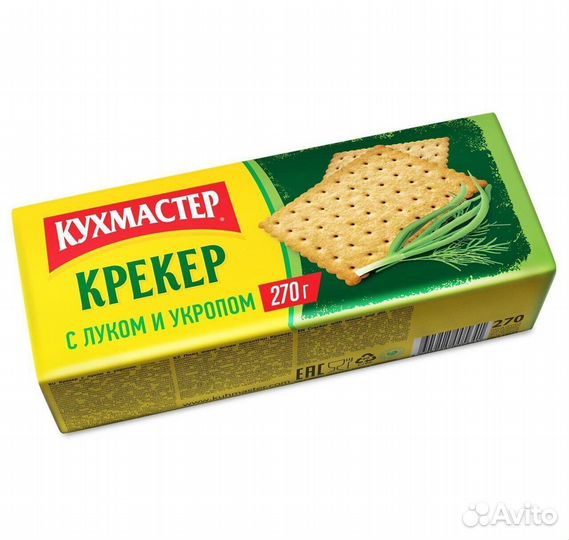Крекер Кухмастер с луком и укропом 270 г