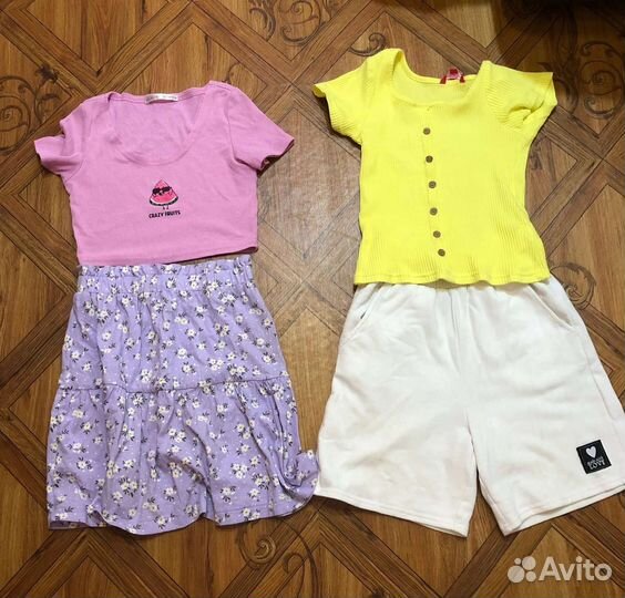 Вещи пакетом на девочку 140, 146, 152