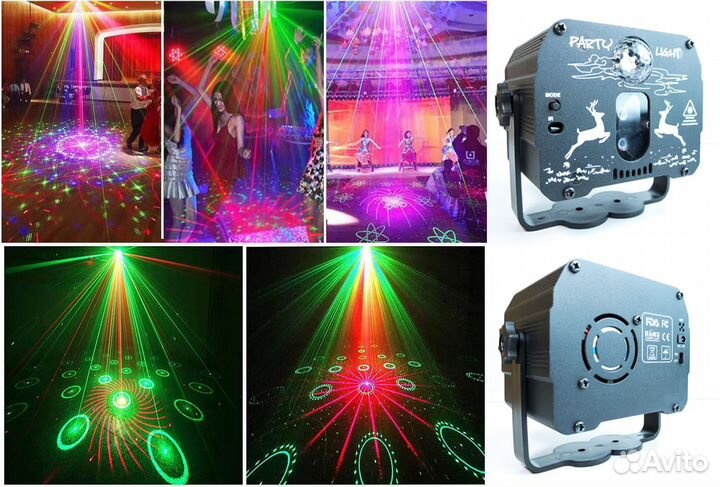 Праздничный лазерный шоу-проектор для дома