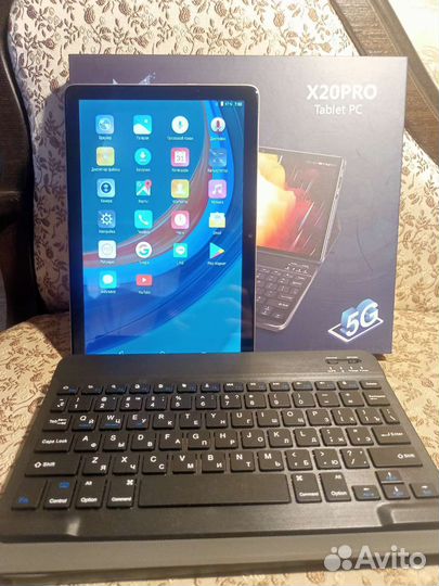 Планшет x 20 про (новый) с клавиатурой