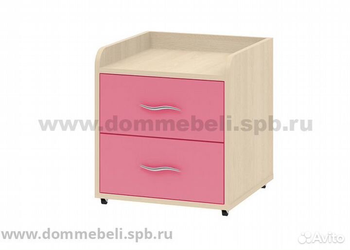 Тумба выкатная 24 Дельта дуб молочный/дуб молочный