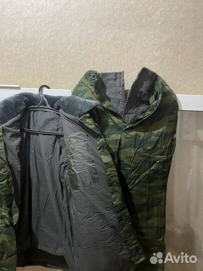 Военный бушлат новый со штанами,зимний, флора