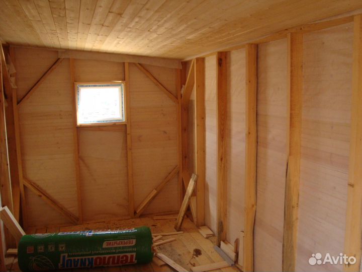 Бытовка деревянная 6,0х2,3, новая