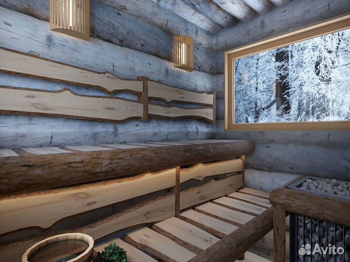 Доска Леший ольха для сауны