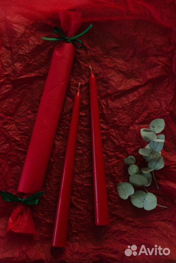 Свечи декоративные с ручной росписью