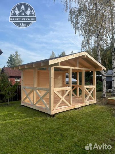 Беседка 4х4. Монтаж за 1 день