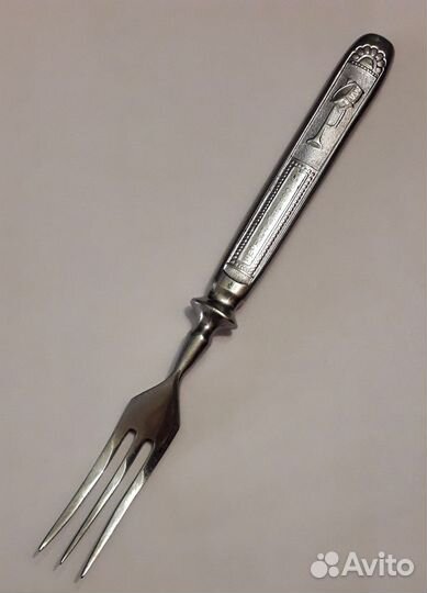 Вилка детская СССР агитация горн барабан 1950