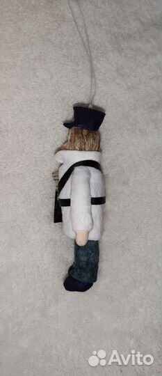 Ватная ёлочная игрушка, новая, ручная работа