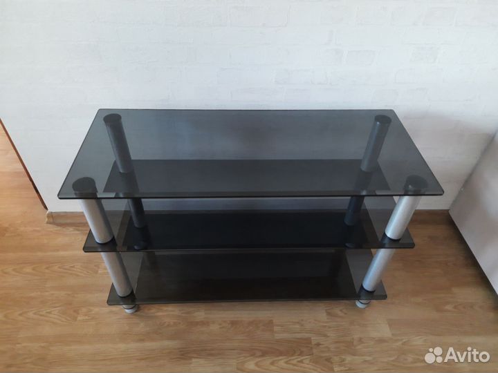 Стеклянная тумба под тв телевизор