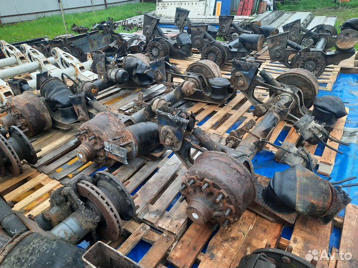 Оси саф барабанные на коробах интегральные