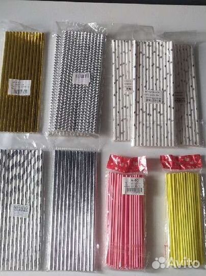 Палочки, трубочки, топперы, подложки