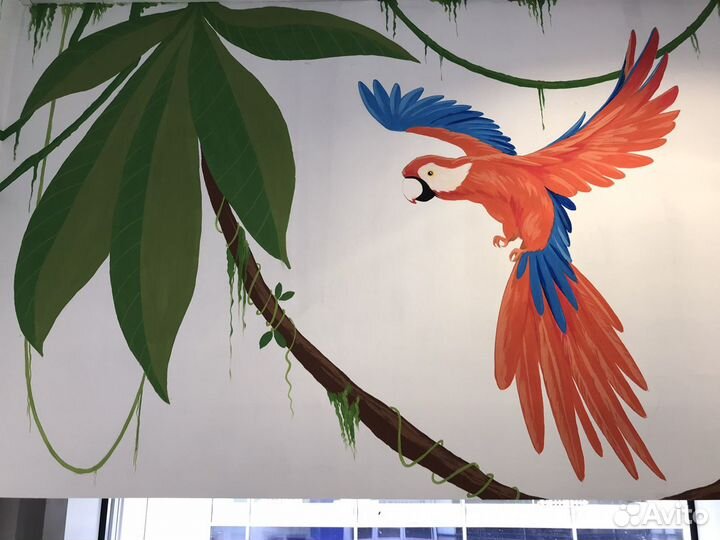 Роспись стен. Художник. Граффити. Фрески