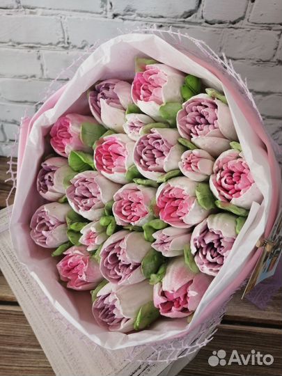 Букет из зефирных цветов