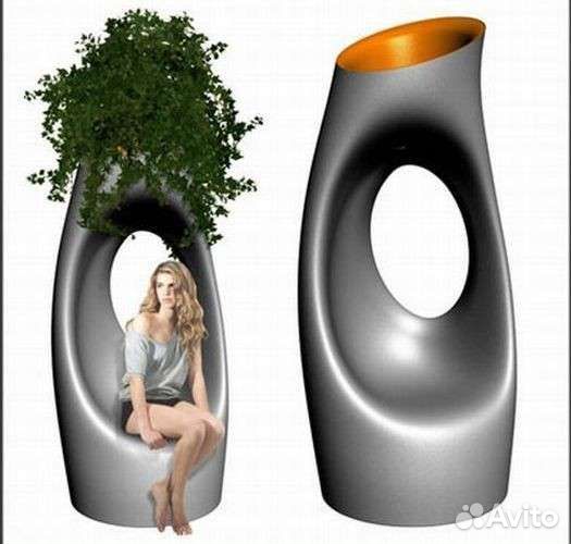 Вазоны, Горшок, Кашпо, стеклопластик.Уличное кашпо