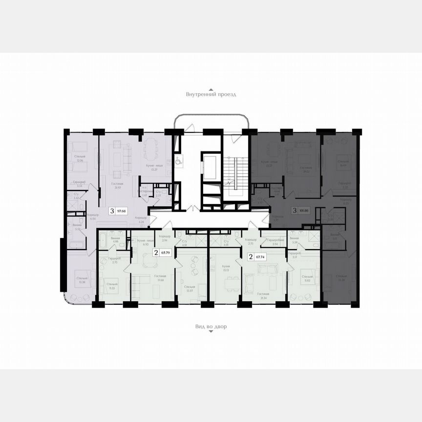 3-к. квартира, 101,9 м², 4/17 эт.