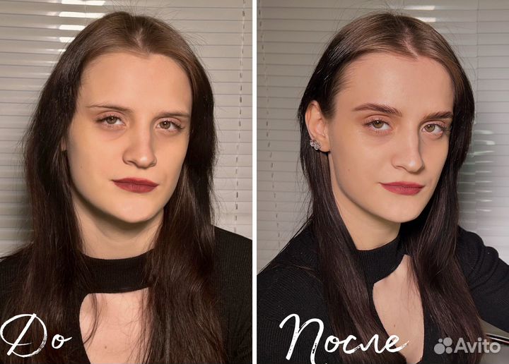 Модель на оформление бровей