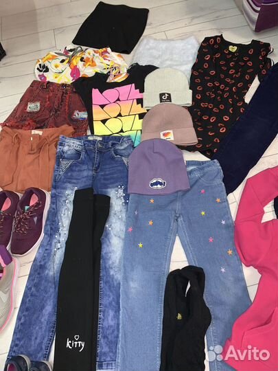 Пакет детских вещей одежда обувь