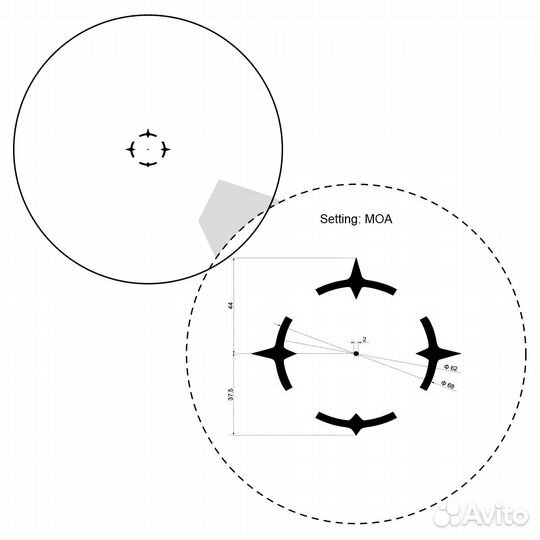 Прицел призмат-ий Vector Optics Paragon 1x16 Micro