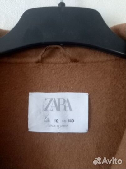 Zara пальто, шерсть, 140