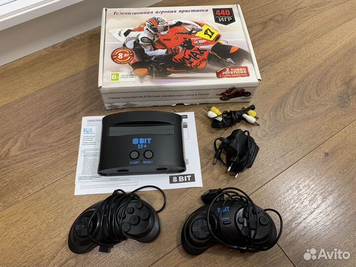 Игровая приставка 8 bit (Dendy) 440 игр