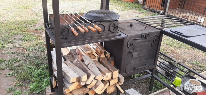 Барбекю, вольер, верстак
