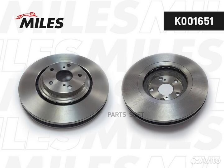 Miles K001651 Miles Тормозной диск передний Toyota