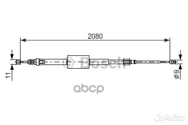 Трос торм Renault Megane II