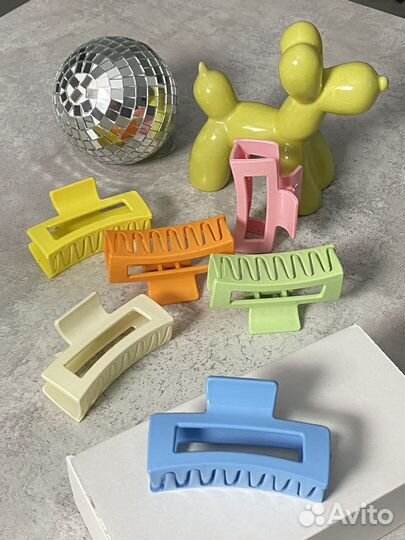 Крабик для волос, много разных