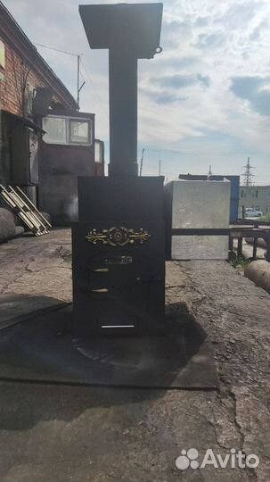 Банная печь Эконом 700 мм с выносом 820x430x750