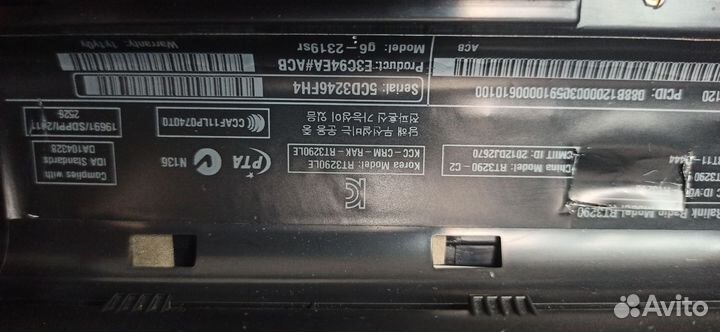 Ноут HP Pavilion g6-2319sr 15