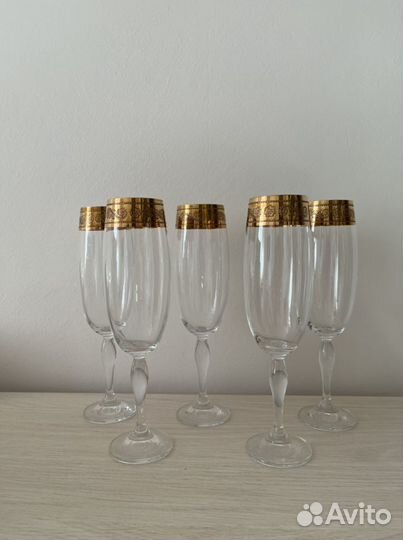 Набор бокалов для шампанского Чехия