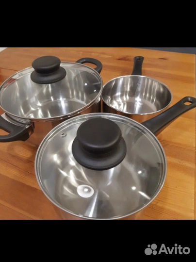 Набор кастрюль IKEA новый 5 предметов Икеа
