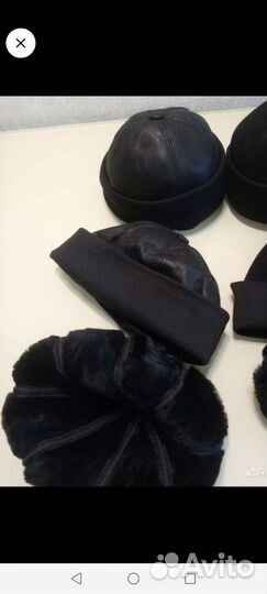 Шапка Новая Кожаная