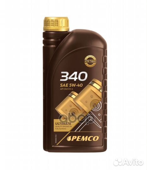 Синтетика 5W-40 1 л. pemco