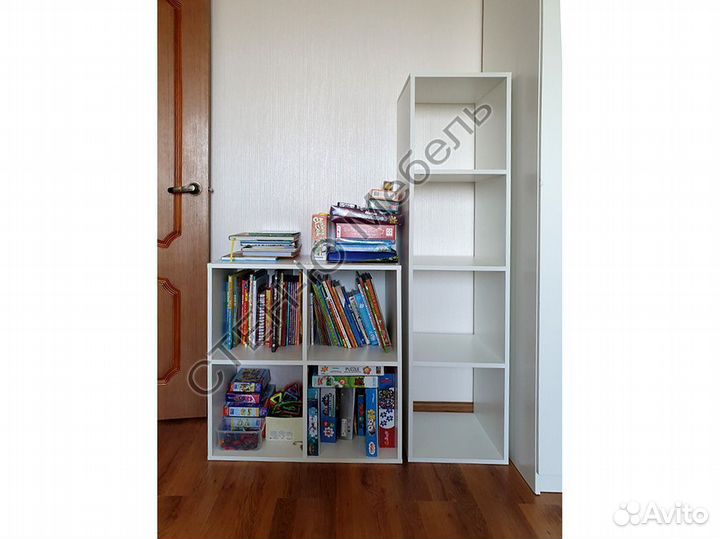 Стеллаж 1х4 (тип IKEA Каллакс) бел