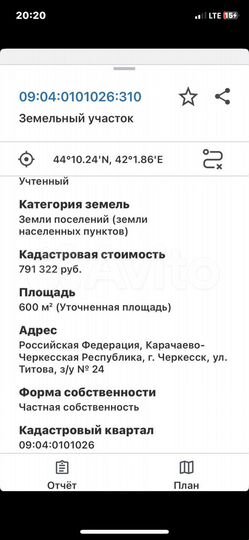 Участок 6 сот. (ИЖС)