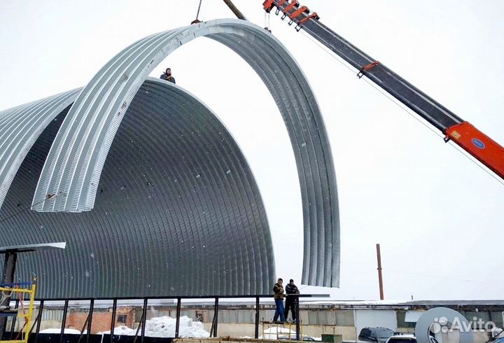 Быстровозводимые ангары в рассрочку 720 кв.м