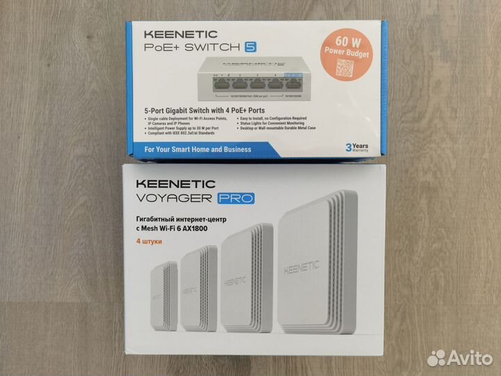 Wi-Fi роутер Keenetic Voyager Pro 4+коммутатор