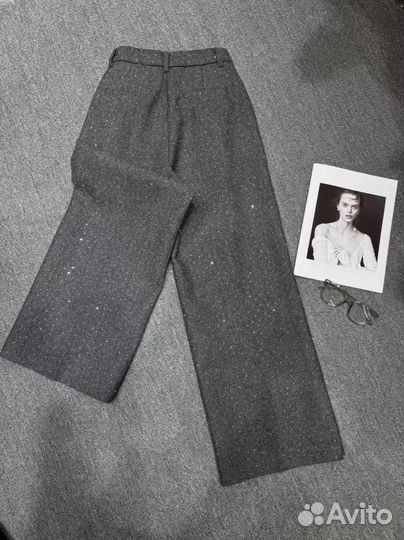Брюки со стразами
