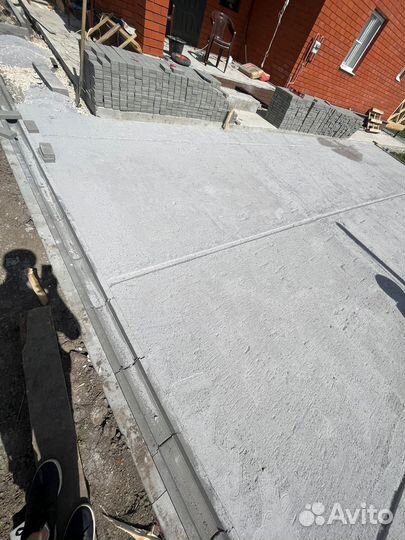 Заливка бетоном площадок