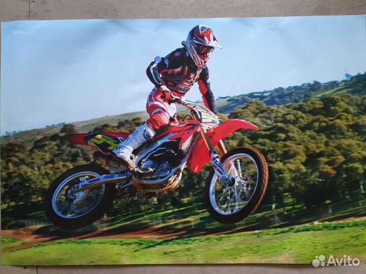 Плакаты honda мотокросс 60см х 90см