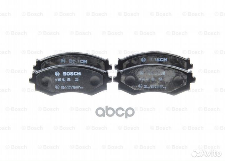Колодки тормозные 0986461139 Bosch