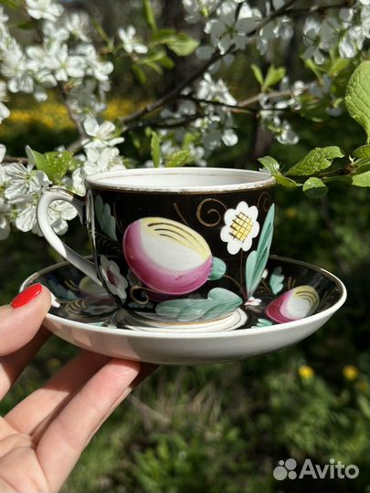 Чайная пара Вербилки слива