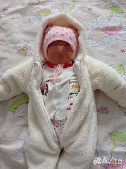 Шапка для новорождённых (для девочки)